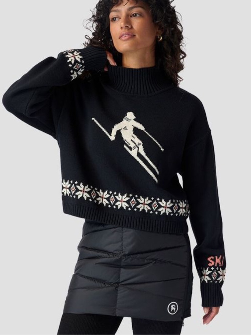 Backcountry Ski Intarsia Jumper Sweater NWT Size Medium Cotton